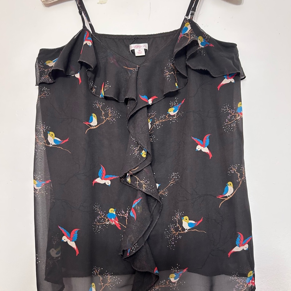 Xhilaration Cold Shoulder Blouse - Picture 2 of 8